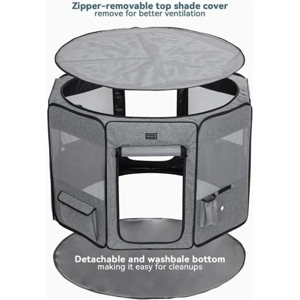 Playpen for for Large Dogs, with Water Bottle Holder, 41.5